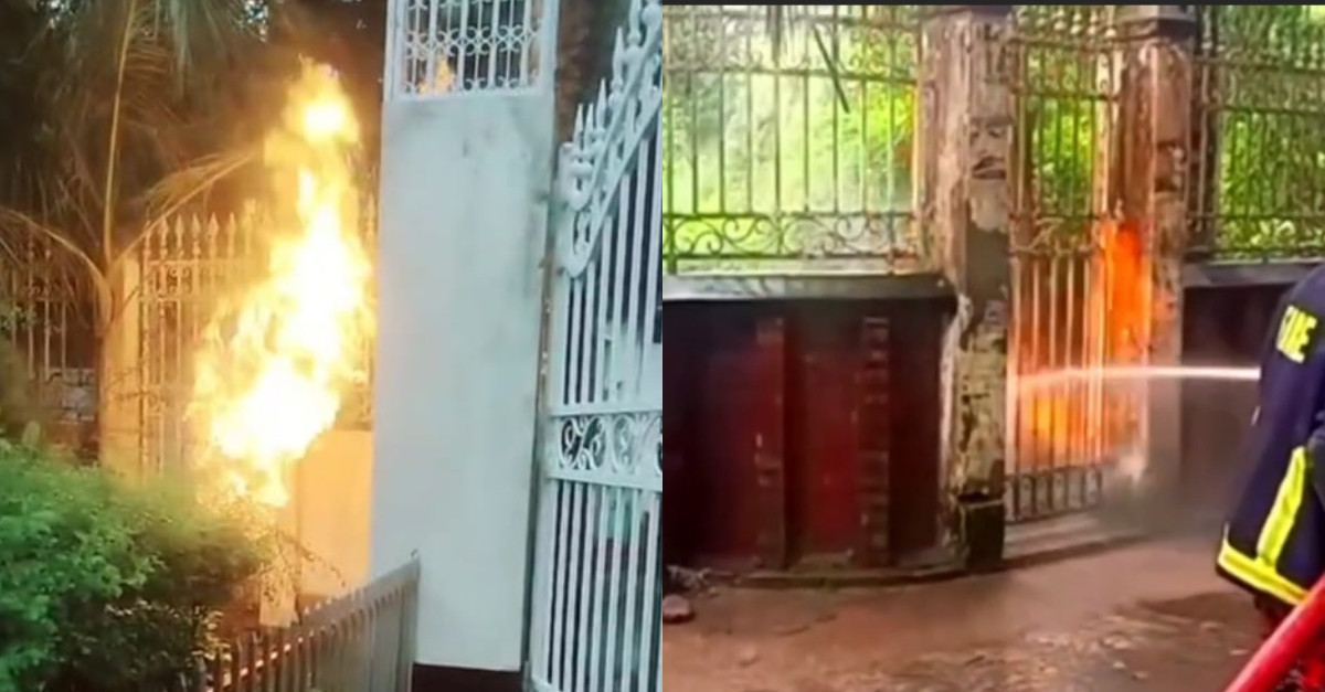 সিরাজগঞ্জে বজ্রপাত থেকে জ্বালানিমন্ত্রীর বাসায় আগুন