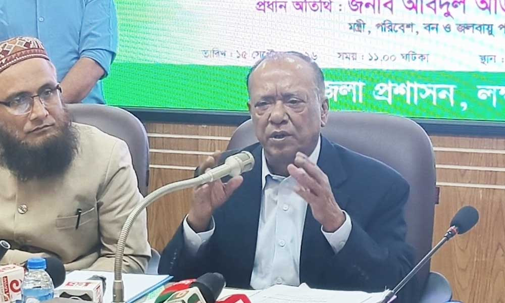 দুর্নীতি সব সময় থাকবে, কম আর বেশি: পরিবেশমন্ত্রী