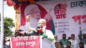 লংমার্চ দেশকে দুর্নীতিমুক্ত করার জন্য, আধিপত্যবাদের বিরুদ্ধে: শফিকুর রহমান